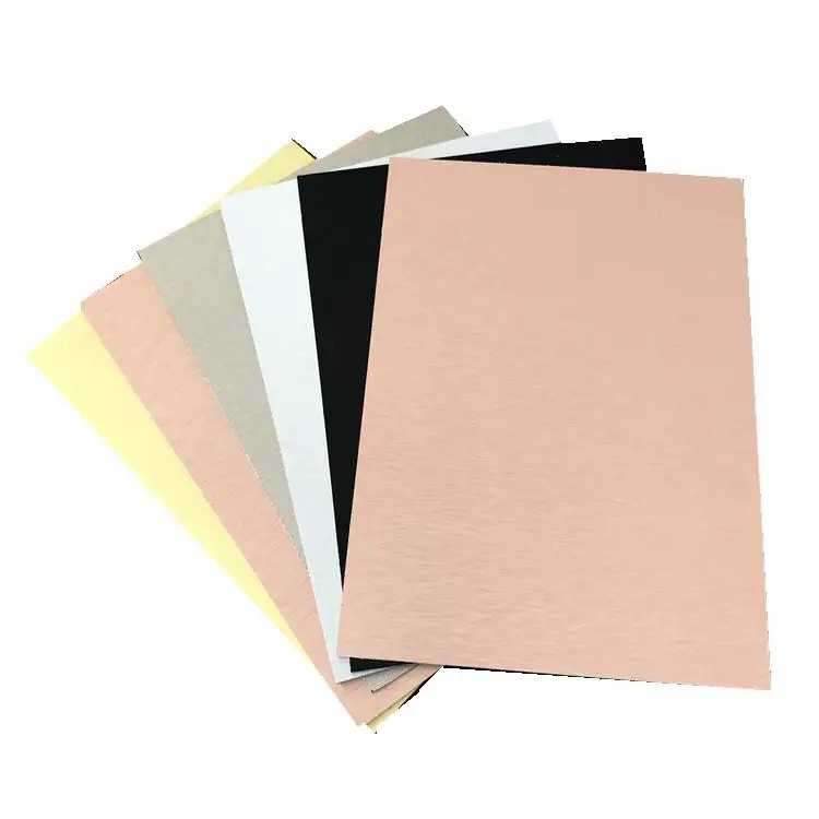 Alternativni stenski materiali Kompozitna plošča iz črnega brušenega aluminija